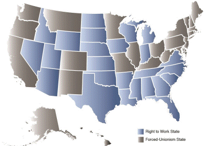 RIGHT TO WORK States | National RIGHT TO WORK Legal Defense Foundation