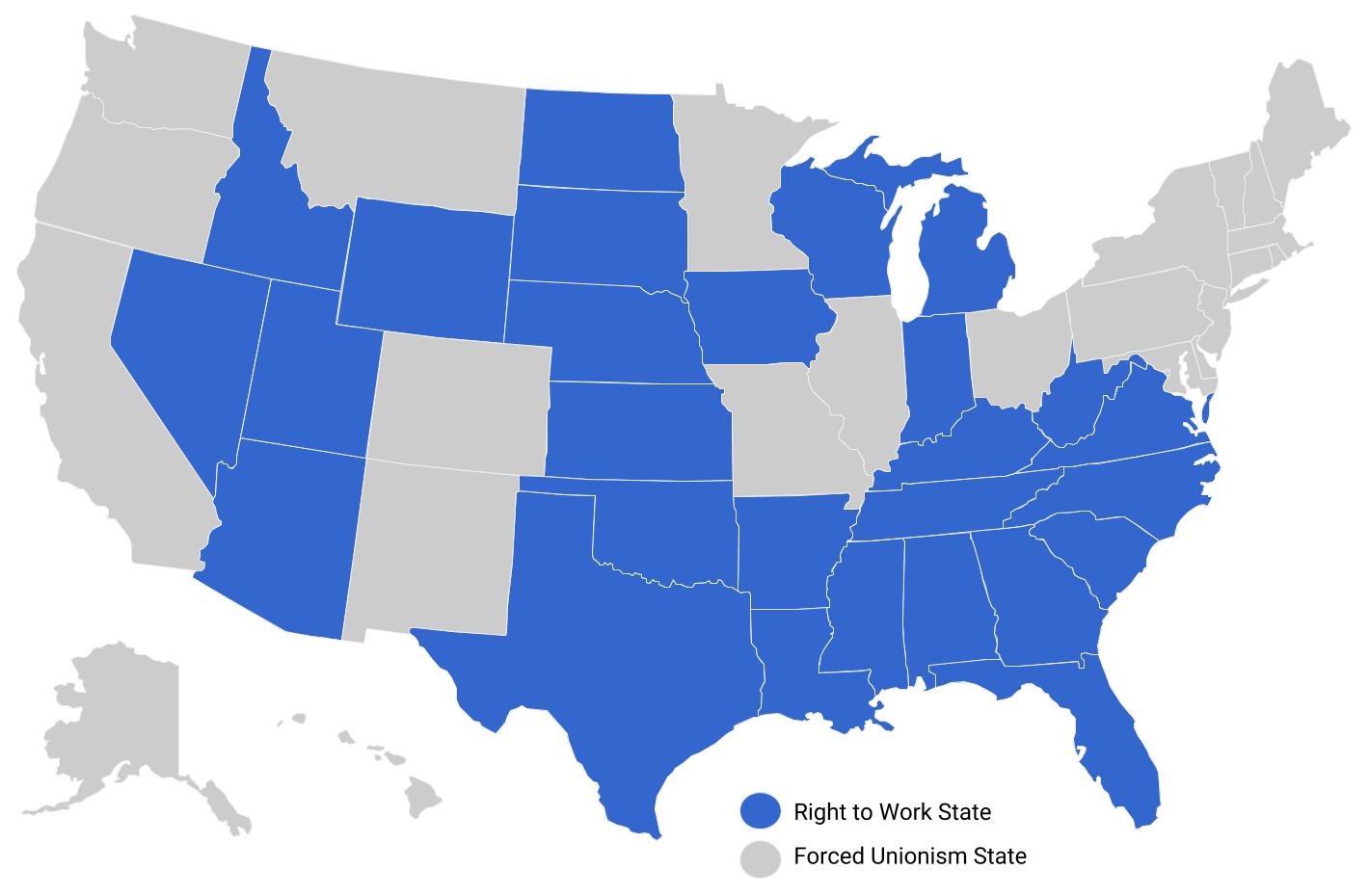 National Right to Work Foundation » Right to Work States