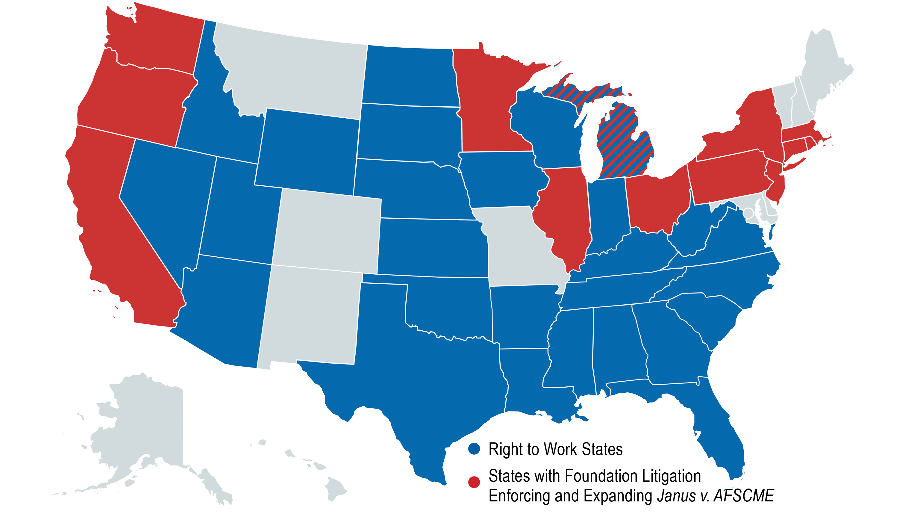 Right To Work States Map