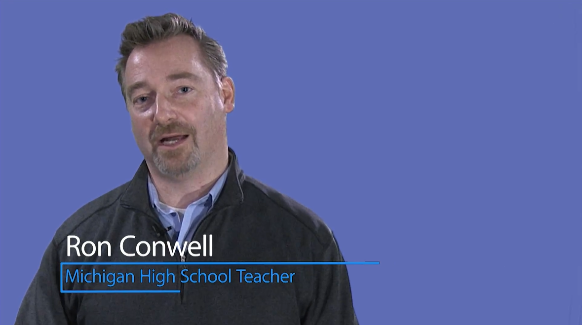 Ron Conwell Michigan High School Teacher