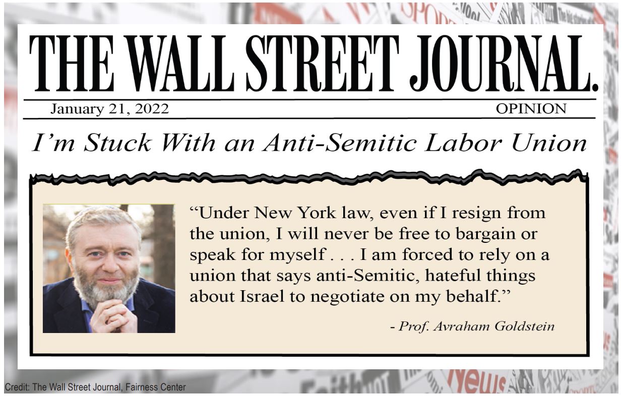 CUNY Professors Avraham Goldstein Wall Street Journal Quote
