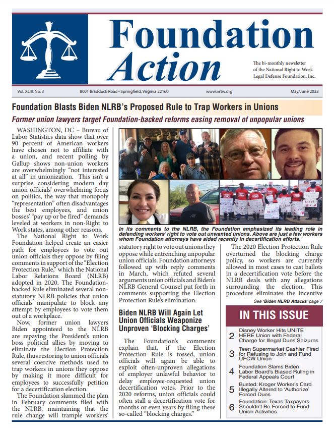 Foundation Action Newsletter May June 2023 Issue