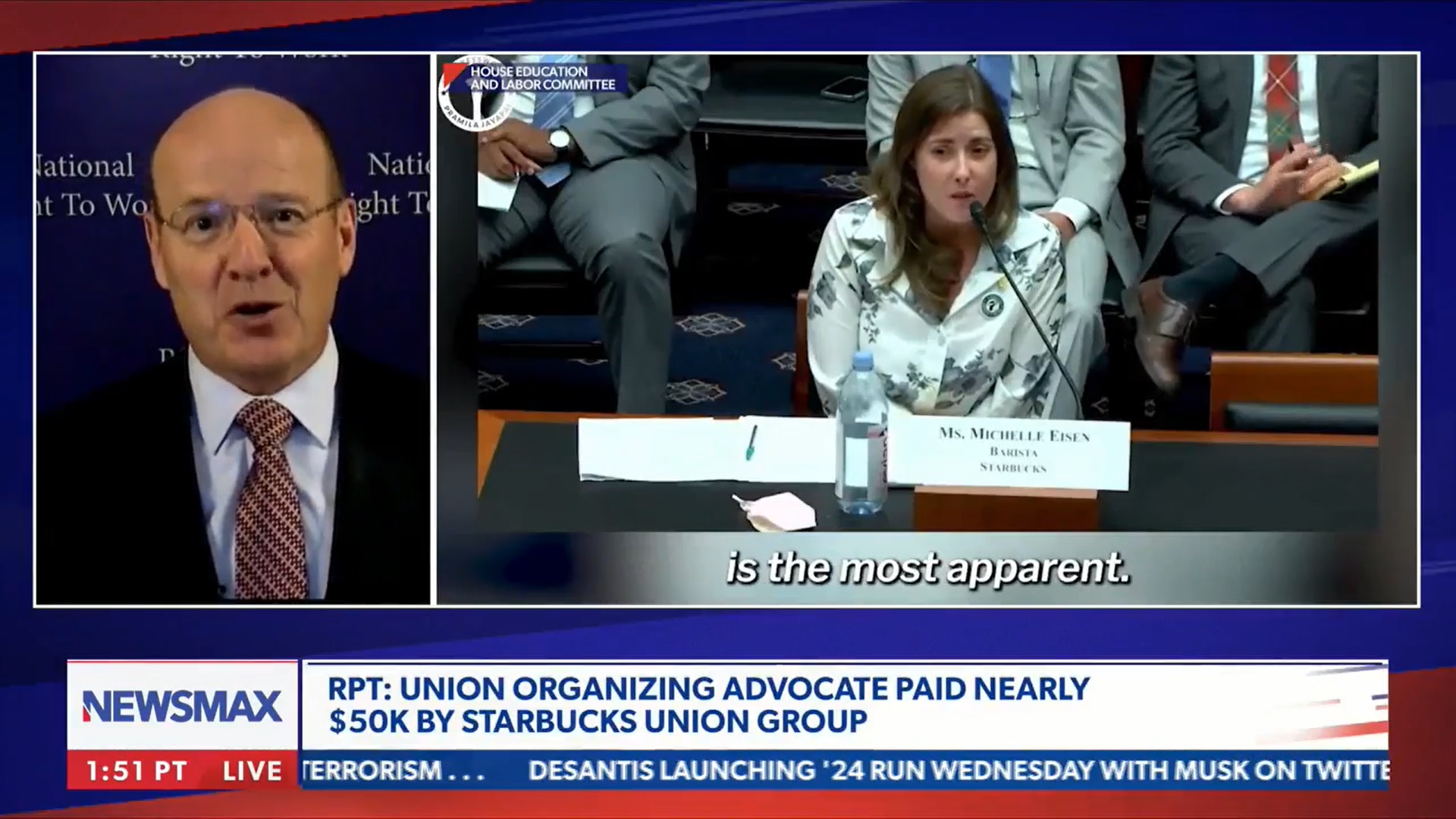 Mark Mix appeared on Newsmax TV this summer to discuss reports that union bosses spent millions to infiltrate Starbucks workforces with union agitators, many of whom hid their affiliations from their coworkers and even Congress.