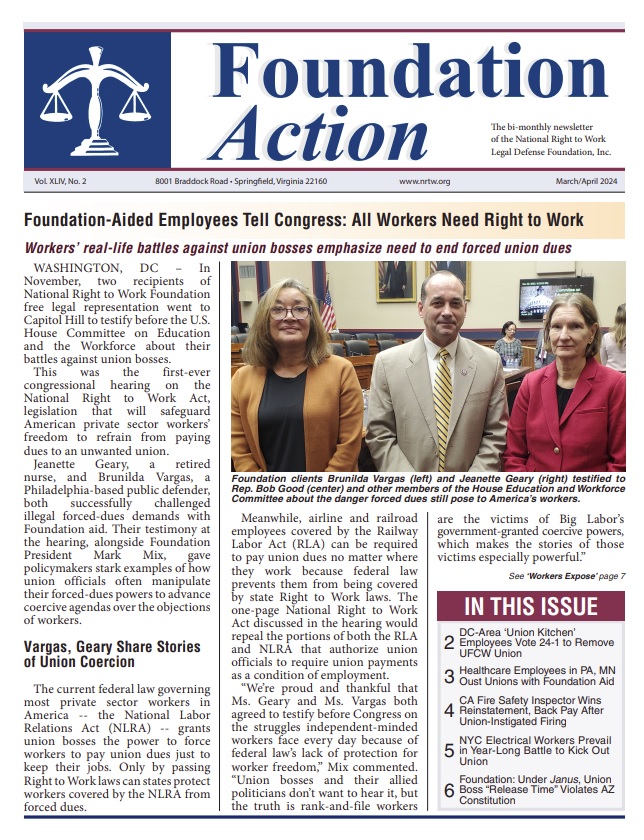 Foundation Action Marh April 2024 Issue Cover